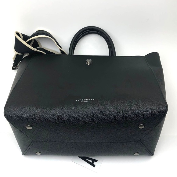 KURT GEIGER LONDON Shoreditch Shopper Pebbled Leather Tote - Picture 6 of 16